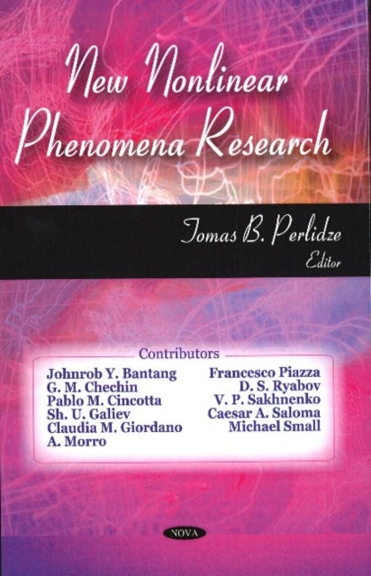 Book cover of: New Nonlinear Phenomena Research. By: Tomas B. Perlidze