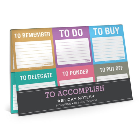 Knock Knock To Accomplish Sticky Note Packet