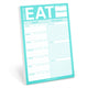 Book cover of: Knock Knock What to Eat Pad (Mint Green). By: Knock Knock