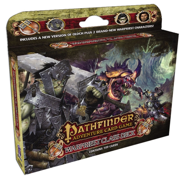 Book cover of: Pathfinder Adventure Card Game: Warpriest Class Deck