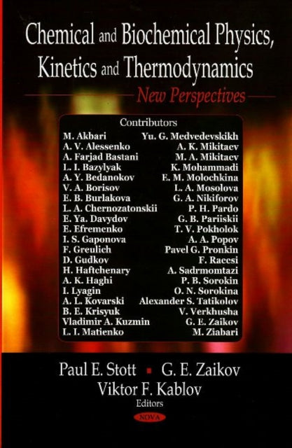 Book cover of: Chemical & Biochemical Physics, Kinetics & Thermodynamics