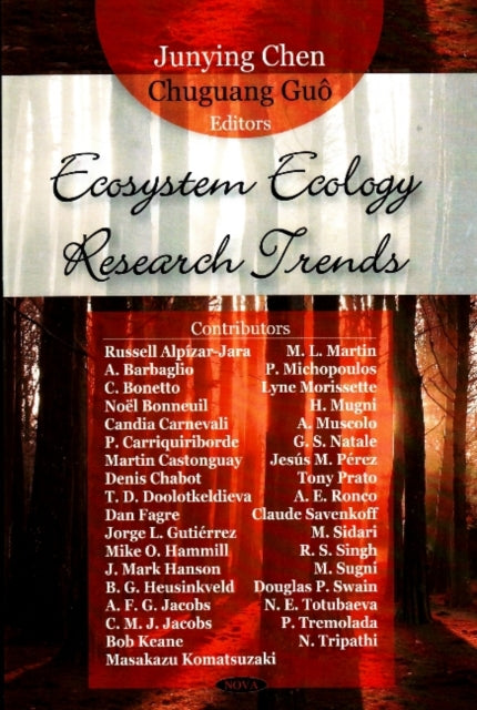Book cover of: Ecosystem Ecology Research Trends