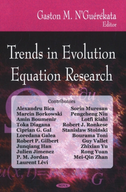 Book cover of: Trends in Evolution Equation Research