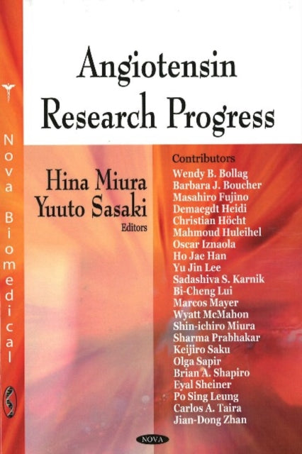 Book cover of: Angiotensin Research Progress. By: Hina Miura