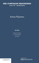 Book cover of: Active Polymers: Volume 1190. By: Andreas Lendlein