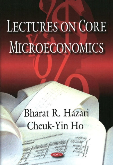 Book cover of: Lectures on Core Microeconomics. By: Bharat R. Hazari