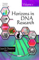 Book cover of: Horizons in DNA Research. By: Jason R. Chesterton