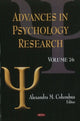 Book cover of: Advances in Psychology Research. By: Alexandra M. Columbus