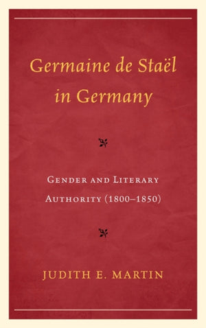 Germaine de Stael in Germany