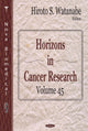 Book cover of: Horizons in Cancer Research