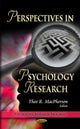 Book cover of: Perspectives in Psychology Research. By: Theo R. MacPherson