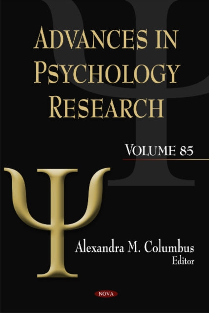 Book cover of: Advances in Psychology Research. By: Alexandra M. Columbus