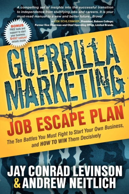 Book cover of: Guerrilla Marketing Job Escape Plan