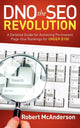 Book cover of: DNO the SEO Revolution. By: Robert McAnderson