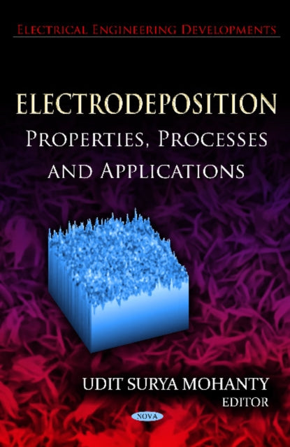 Book cover of: Electrodeposition. By: Udit Surya Mohanty