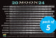 Book cover of: 2024 Moon Calendar Card (5 pack)