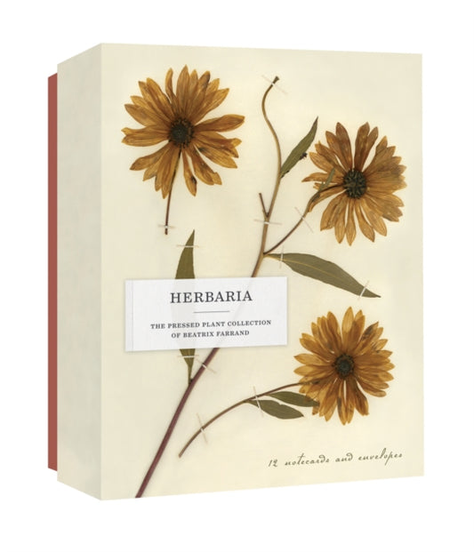 Book cover of: Herbaria: The Pressed Plant Collection of Beatrix Farrand Notecards. By: Princeton Architectural Press