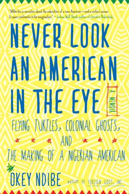 Book cover of: Never Look an American in the Eye. By: Okey Ndibe