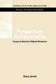 Book cover of: Perspectives On Conservation. By: Henry Jarrett