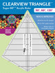 Book cover of: Clearview Triangle Super 60 Degrees Acrylic Ruler. By: Quilt with Marci Baker