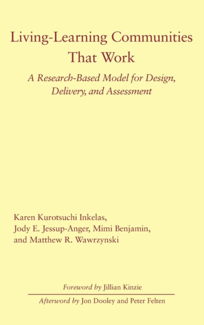 Book cover of: Living-Learning Communities That Work. By: Karen Kurotsuchi Inkelas