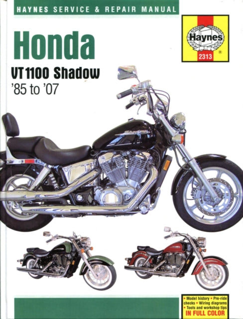 Book cover of: Honda VT1100 Shadow (85-07) Haynes Repair Manual. By: Max Haynes