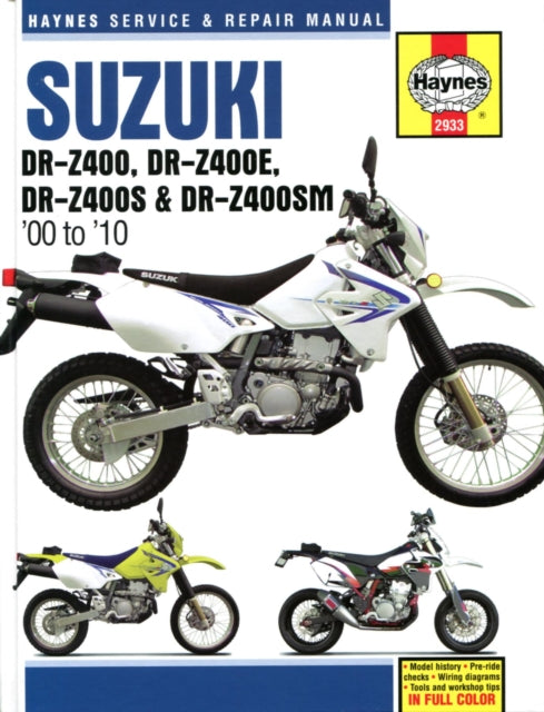 Book cover of: Suzuki DR-Z400, DR-Z400E, DR-Z400S & DR-Z400SM (00 to 10)