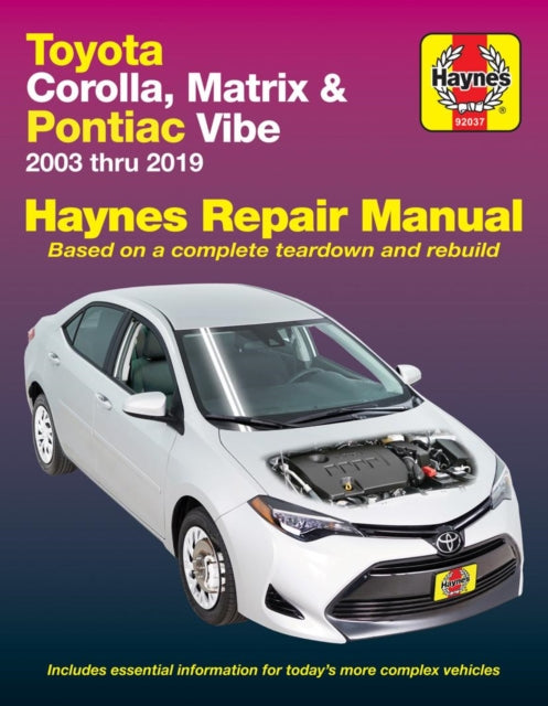 Book cover of: Toyota Corolla (03-19) (USA). By: Editors of Haynes Manuals
