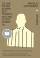 Book cover of: I'd Like to Say Sorry, but There's No One to Say Sorry To. By: Mikołaj Grynberg