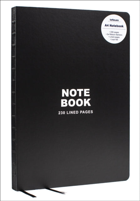 Book cover of: Black A4 Notebook