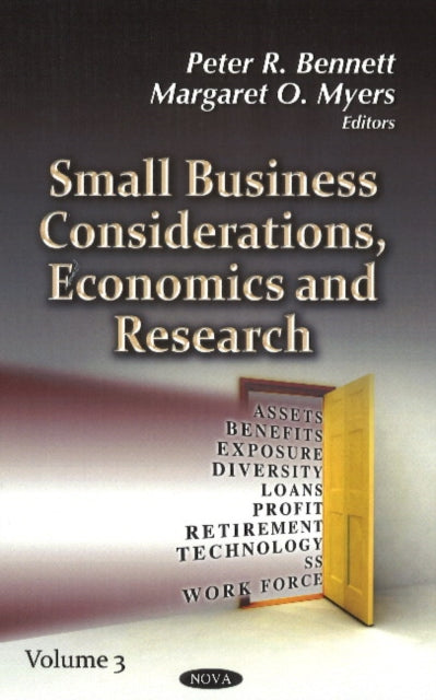 Book cover of: Small Business Considerations, Economics & Research. By: Peter R. Bennett