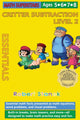 Book cover of: Math Superstars Subtraction Level 2, Library Hardcover Edition
