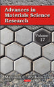Book cover of: Advances in Materials Science Research. By: Maryann C. Wythers
