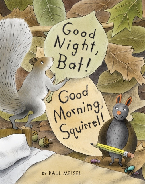 Book cover of: Good Night, Bat! Good Morning, Squirrel!. By: Paul Meisel