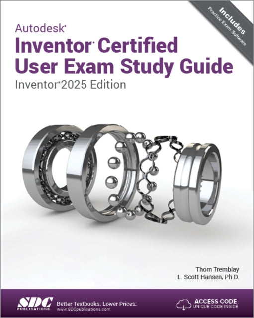 Book cover of: Autodesk Inventor Certified User Exam Study Guide. By: L. Scott Hansen