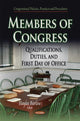 Book cover of: Members of Congress. By: Haylee Barlow