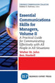Book cover of: Essential Communications Skills for Managers, Volume II. By: Walter St John