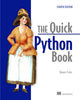 Book cover of: Quick Python Book, Fourth Edition. By: NAOMI CEDER