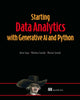 Book cover of: Starting Data Analytics with Generative AI and Python. By: ARTUR GUJA