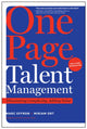 Book cover of: One Page Talent Management, with a New Introduction. By: Marc Effron