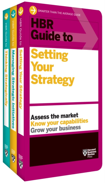 Book cover of: HBR Guides to Building Your Strategic Skills Collection (3 Books). By: Harvard Business Review