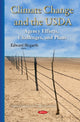 Book cover of: Climate Change & the USDA. By: Edward Hogarth