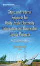 Book cover of: State & Federal Supports for Utility-Scale Electricity Generation & Renewable Energy Projects. By: Joy Baudin