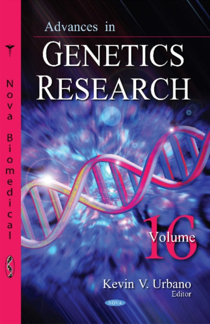 Book cover of: Advances in Genetics Research. By: Kevin V. Urbano