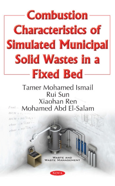 Book cover of: Combustion Characteristics of Simulated Municipal Solid Wastes in a Fixed Bed. By: Tamer Mohamed Ismail