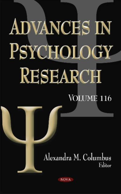 Book cover of: Advances in Psychology Research. By: Alexandra M. Columbus
