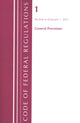 Book cover of: Code of Federal Regulations, Title 01 General Provisions, Revised as of January 1, 2022. By: Office Of The Federal Register (U.S.)