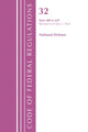 Book cover of: Code of Federal Regulations, Title 32 National Defense 400-629, Revised as of July 1, 2022. By: Office Of The Federal Register (U.S.)