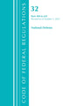Book cover of: Code of Federal Regulations, Title 32 National Defense 400-629, Revised as of July 1, 2021. By: Office of the Federal Register (U.S.)