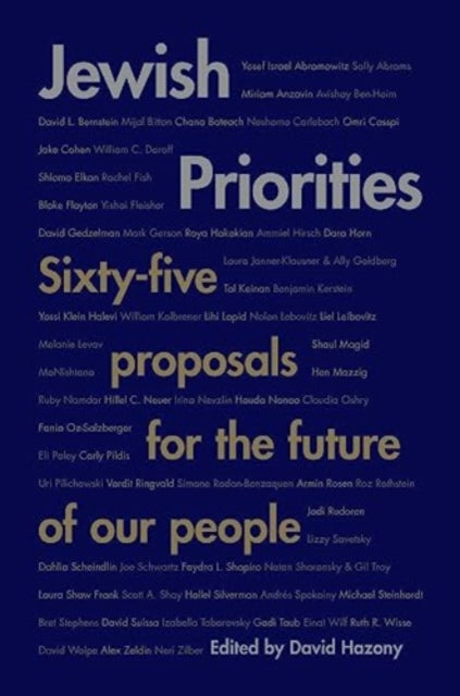 Book cover of: Jewish Priorities. By: David Hazony